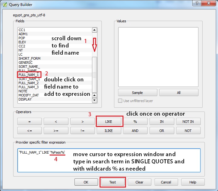 QGIS 2 0 Query Builder